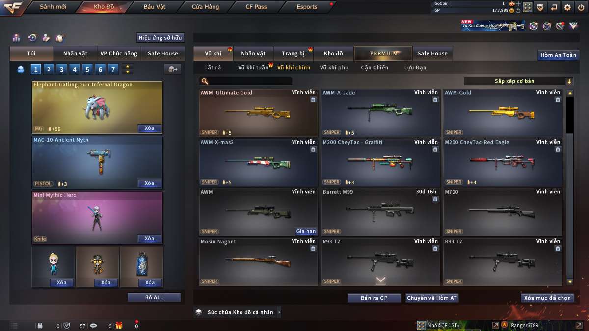 shop acc cf uy tin gia re